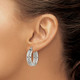 Stainless Steel Twisted Hoop Earrings product