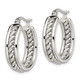 Stainless Steel Twisted Hoop Earrings product