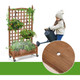 50-Inch Wood Planter Box with Trellis product