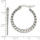 Stainless Steel Textured Hoop Earrings product