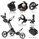 3-Wheel Folding Golf Push Cart with Brake, Scoreboard, & Adjustable Handle product
