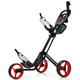 3-Wheel Folding Golf Push Cart with Brake, Scoreboard, & Adjustable Handle product