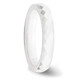 Ceramic White Faceted Band product