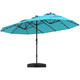15-Foot Solar LED Double Patio Umbrella with Crank product