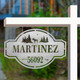 Personalized Family Name & House Number Sign product