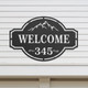 Personalized Family Name & House Number Sign product