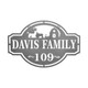 Personalized Family Name & House Number Sign product
