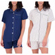 Women's Matching Shirt & Shorts Pajamas, Button-Down Style (2-Pack) product