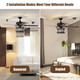 52-Inch 3-Speed Crystal Ceiling Fan with Remote product