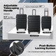 3-Piece Luggage Set with TSA Lock product