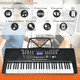 61-Key Electronic Keyboard Piano with Lighted Keys and Bench product