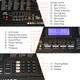 61-Key Electronic Keyboard Piano with Lighted Keys and Bench product