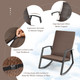 3-Piece Patio Rattan Rocking Furniture Set product