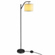 Standing Arc Modern Floor Lamp with Fabric Hanging Lamp Shade product