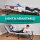 Folding Outdoor 4-Position Camping Cot, Pad, and Pillow by Zone Tech® product