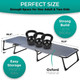 Folding Outdoor 4-Position Camping Cot, Pad, and Pillow by Zone Tech® product