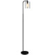 Industrial Floor Lamp with Glass Shade product