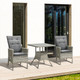 3-Piece Patio Bistro Set with Cushions product