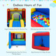 Kids' 7-in-1 Inflatable Bounce House Castle with Ocean Balls & Blower product