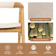 Bamboo Upholstered Dining Chair with Curved Back product