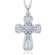 18K White Gold Necklaces with Triple AAA Cubic Zirconia Pendant product