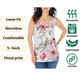 Women's Sleeveless Floral Print V-Neck Blouse (4-Pack) product