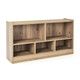 Kids' 2-Shelf Bookcase 5-Cube Wood Toy Storage Cabinet Organizer product
