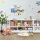 Kids' 2-Shelf Bookcase 5-Cube Wood Toy Storage Cabinet Organizer product