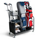 Double Golf Bag Organizer with Lockable Universal Wheels product