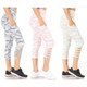 Women's Tummy Control Capri Leggings with Pockets (3-Pack) product