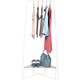 Corner Garment Rack with Wood Grain Laminate Top product