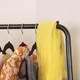 Corner Garment Rack with Wood Grain Laminate Top product