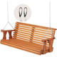 4.5-Foot Outdoor Wooden Porch Swing with Cupholders & Hanging Chains product