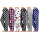 Women's Comfy Printed Lounge Pajama Pants (3-Pack) product