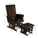 Wood Frame Cushioned Rocking Chair Glider & Ottoman Set product