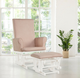 Wood Frame Cushioned Rocking Chair Glider & Ottoman Set product