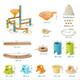 162-Piece Bamboo Marble Run Educational Learning Toy Set product