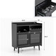 Kitchen Buffet Sideboard with Wine Rack and Sliding Door product