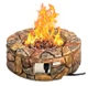 28" Propane Fire Pit with Weather-Resistant Stone-like Finish  product