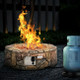 28" Propane Gas Fire Pit with Weather-Resistant Stone Finish  product