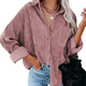 Women's Slouchy Oversized Corduroy Shirt Jacket  product