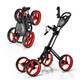 Folding 4-Wheel Golf Push Cart with Adjustable Handle product