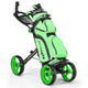Folding 4-Wheel Golf Push Cart with Adjustable Handle product