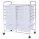 Semi-transparent 12-Drawer Rolling Cart  product