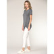 Women's Twist Front Short Sleeve Tunic Tee product