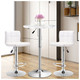 360-Degree Swivel Round Pub Table with Height Adjustable product
