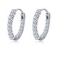18K Gold Plated Cubic Zirconia Hoop Earrings product