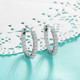18K Gold Plated Cubic Zirconia Hoop Earrings product