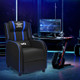 Massage Gaming Recliner PU Leather Chair with Footrest & Remote product