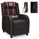 Massage Gaming Recliner PU Leather Chair with Footrest & Remote product